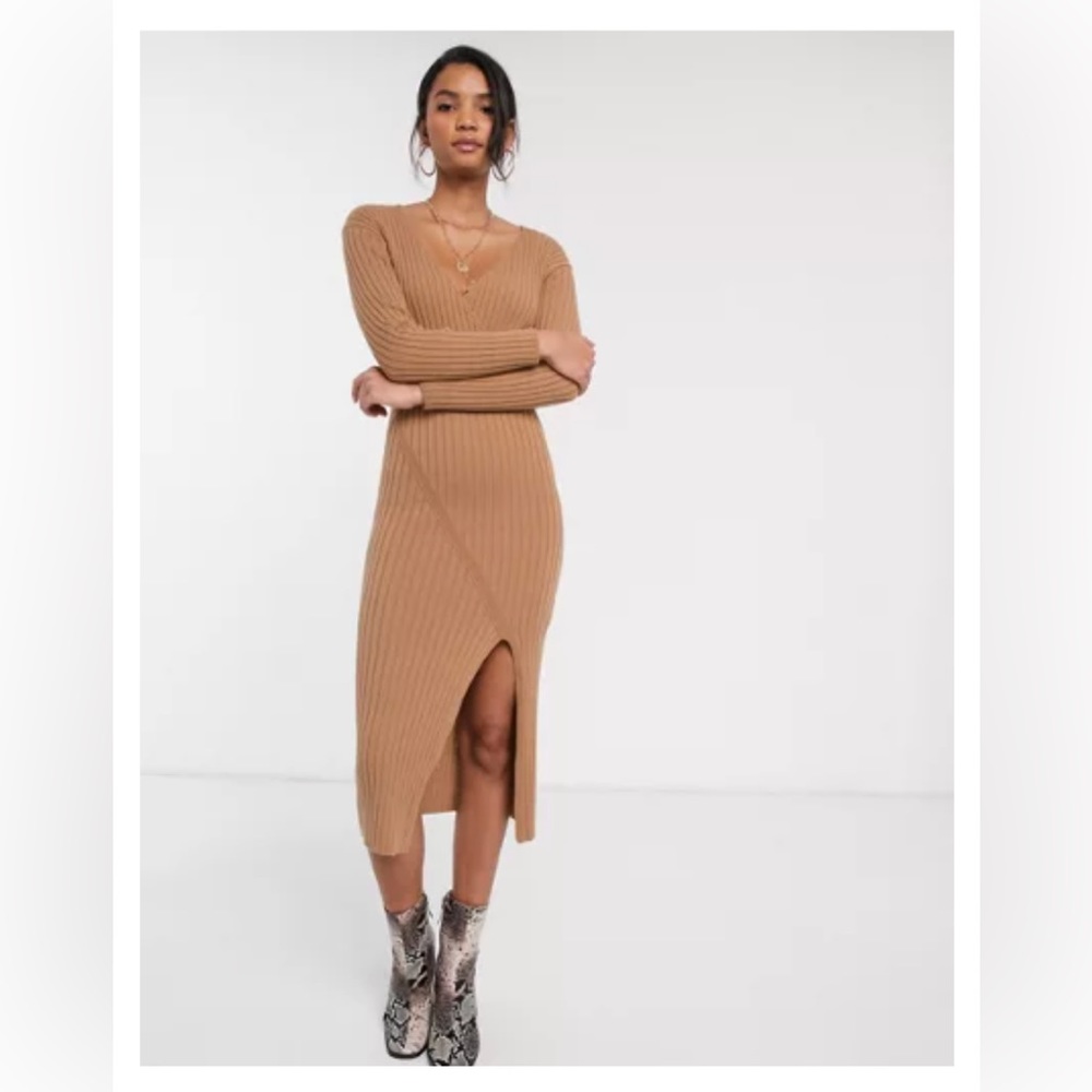 ASOS Brown Sweater Dress Women’s Size 8